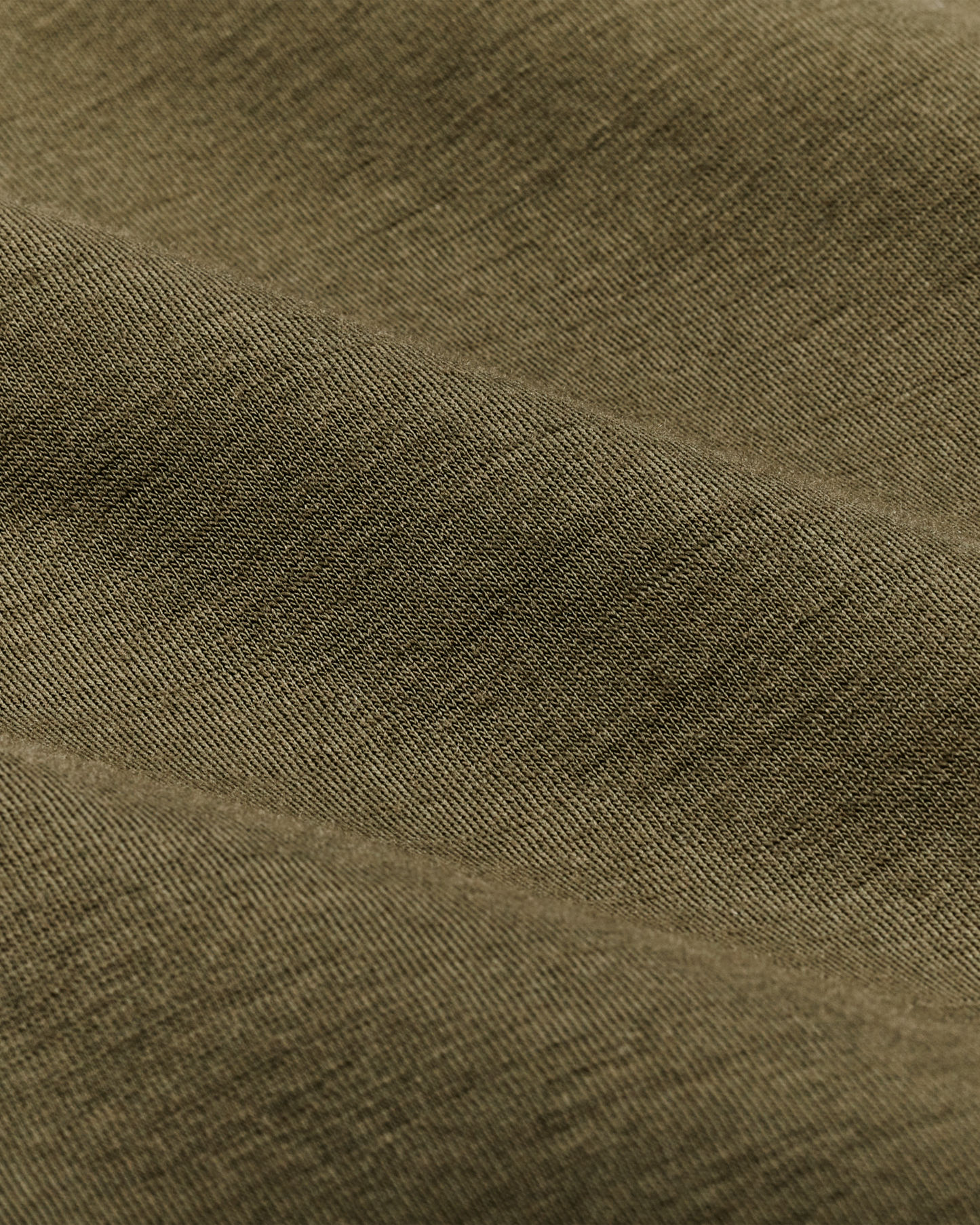 210g Merino Wool Short Sleeve Crewneck T-Shirt - Dark Olive