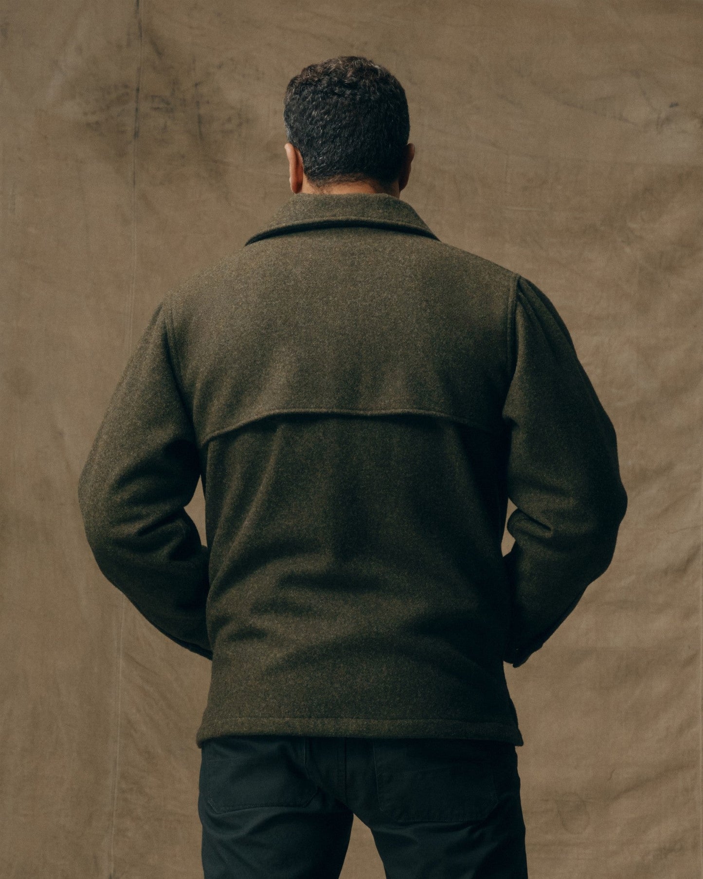 Mackinaw Wool Cape Coat - Forest Green