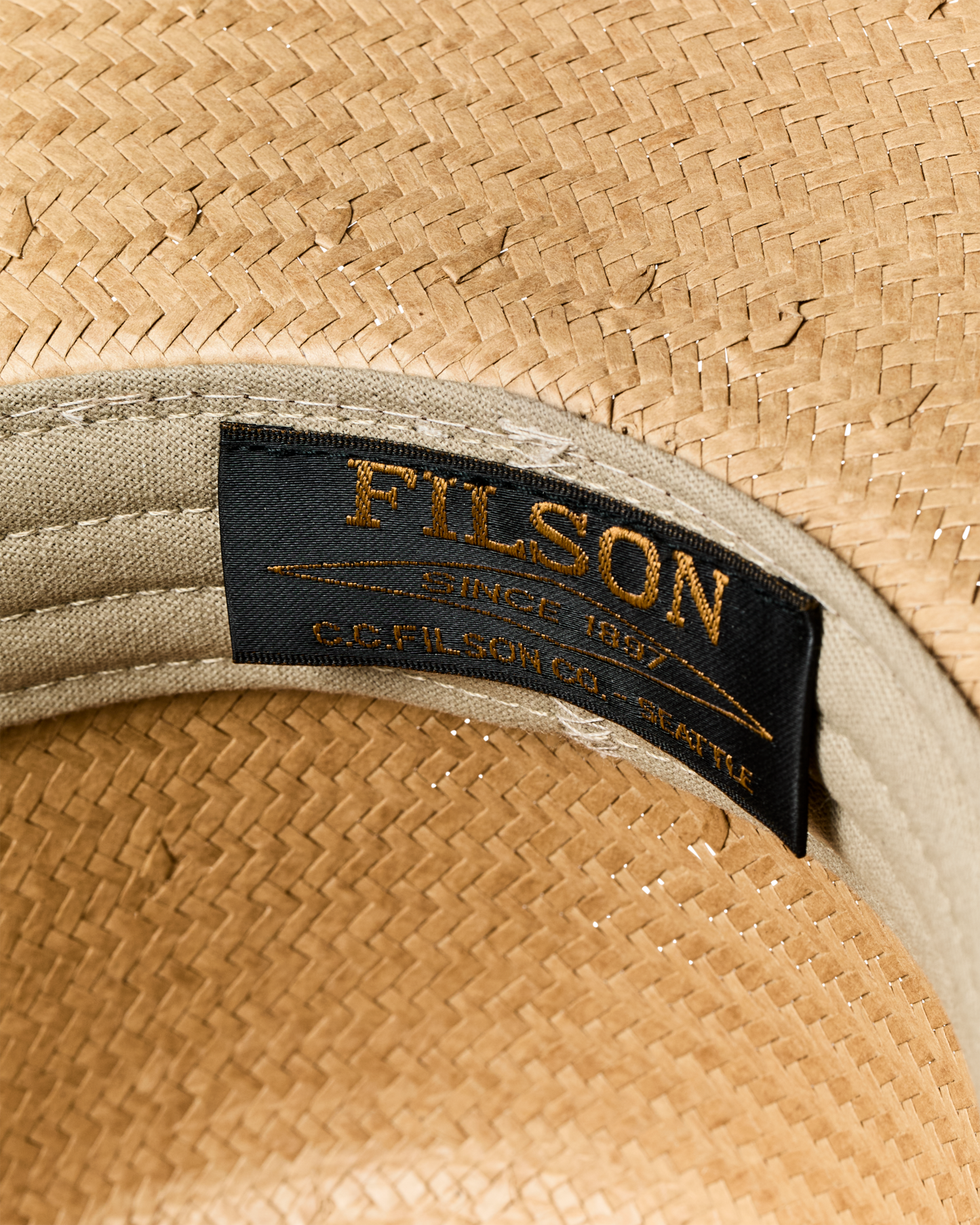 Filson X Stetson Straw Baler Hat - Sand