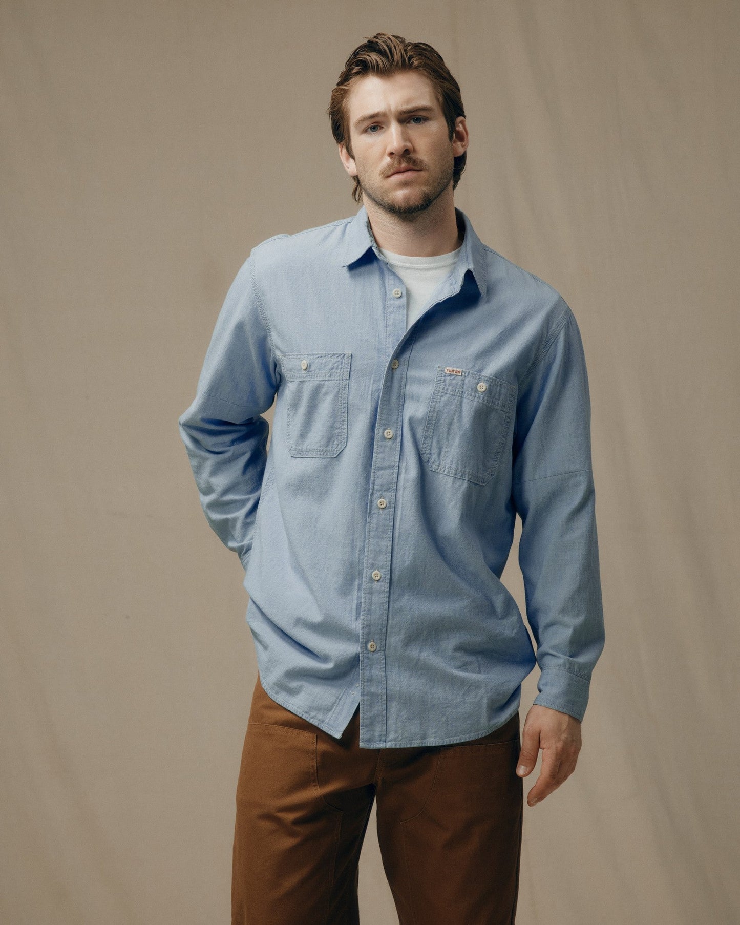 Chambray Cpo Shirt - Light Indigo Chambray