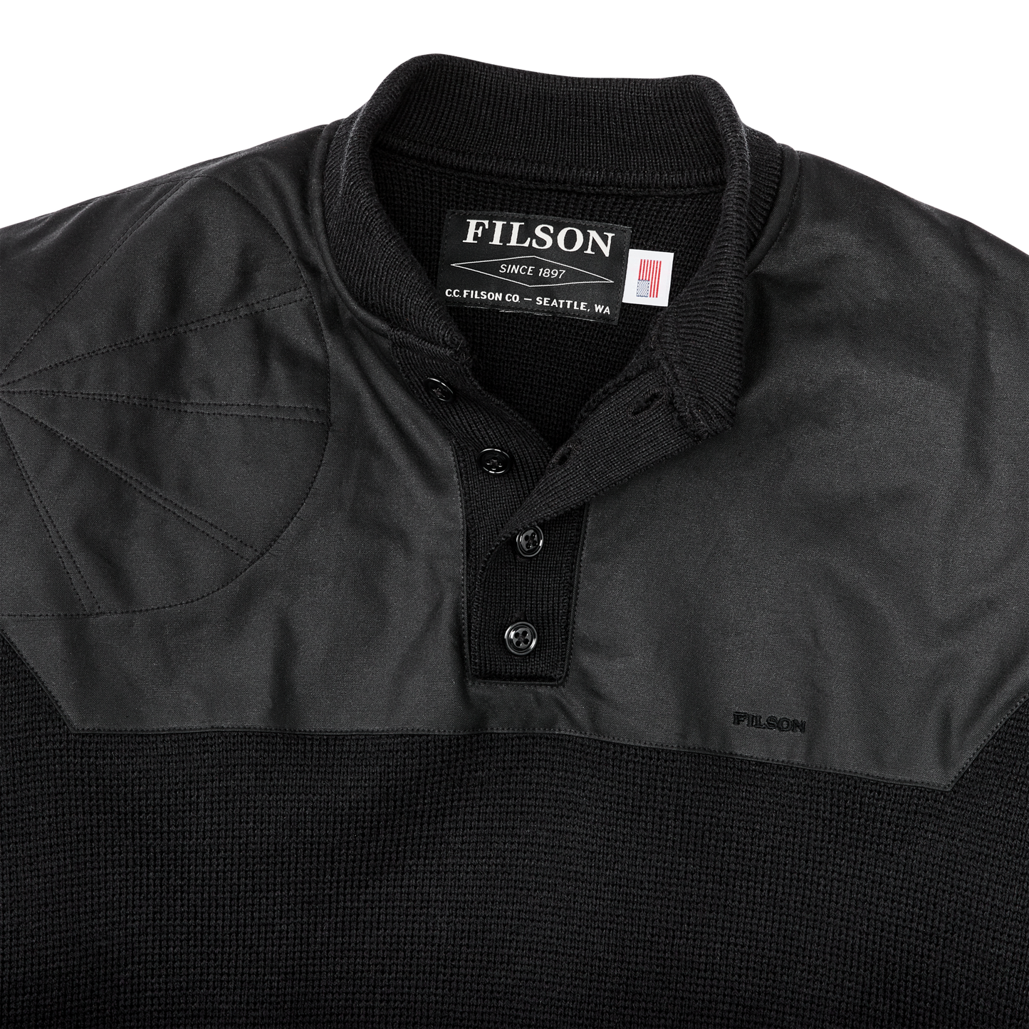Henley Guide Sweater - Black