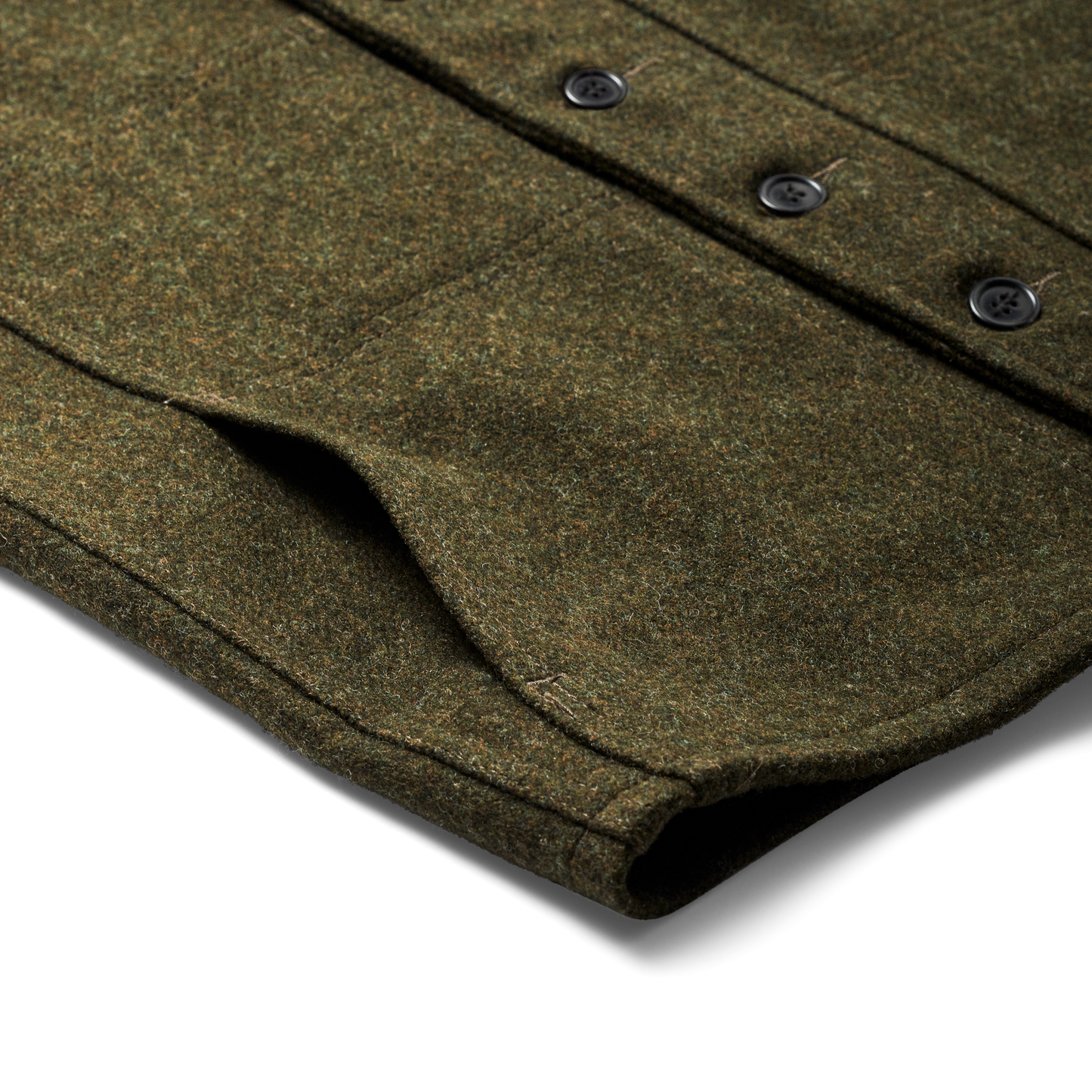 Mackinaw Wool Vest - Forest Green