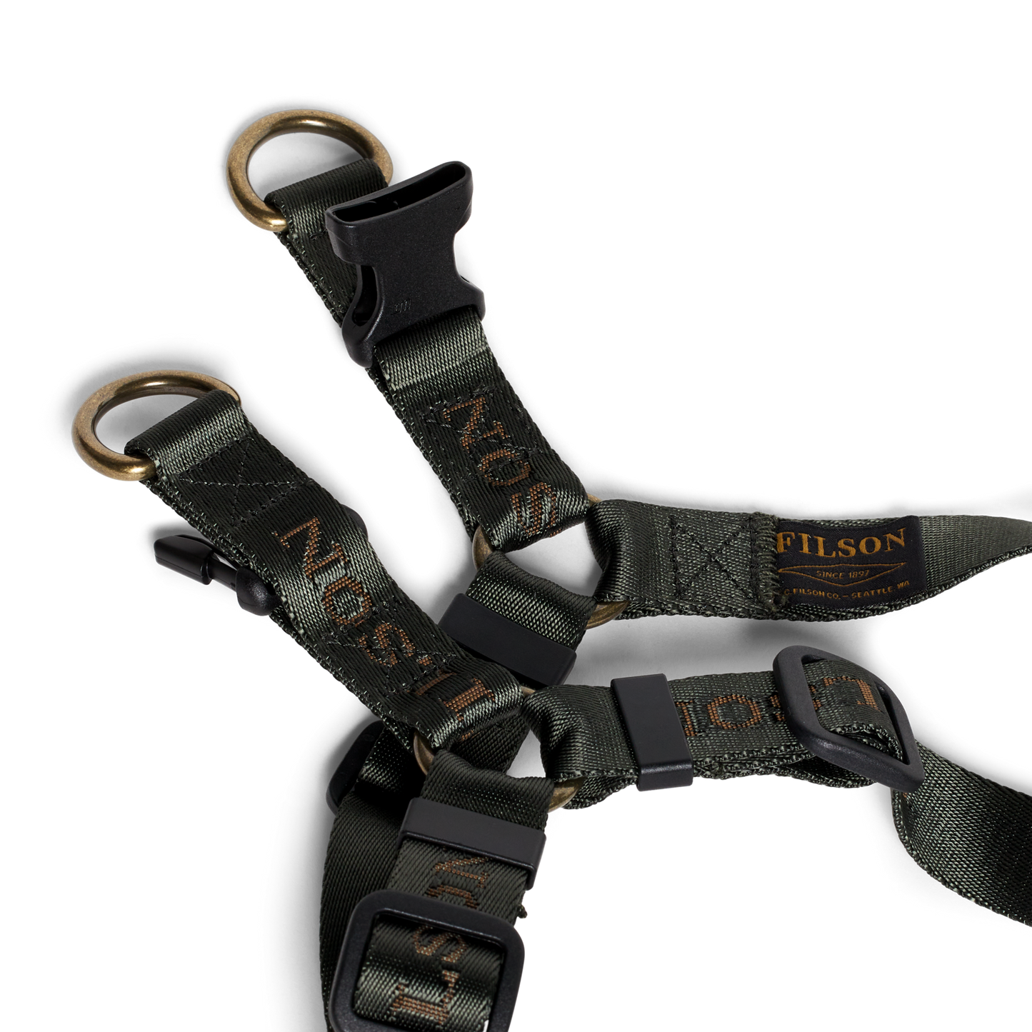 Adjustable Nylon Harness - Dark Timber
