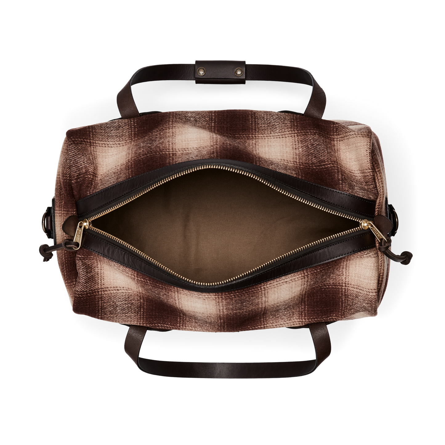 Medium Mackinaw Wool Duffle - Brown / Tan Ombre