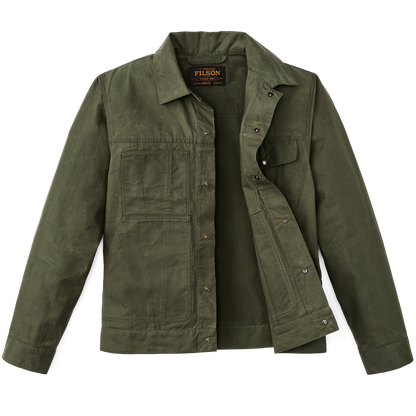 Dry Wax Short Cruiser Jacket - Olive