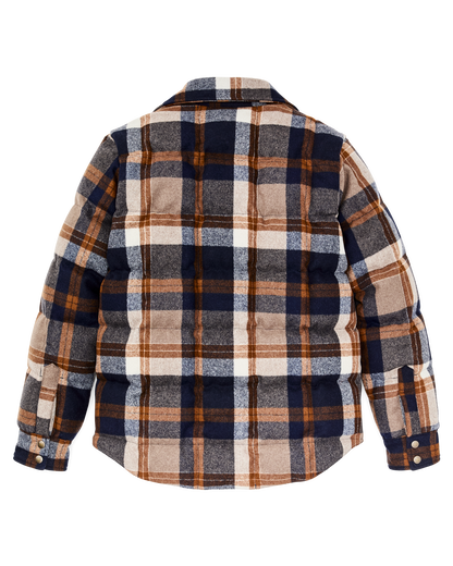 Filson X Crescent Down Works Jacket - Navy Bronze Plaid