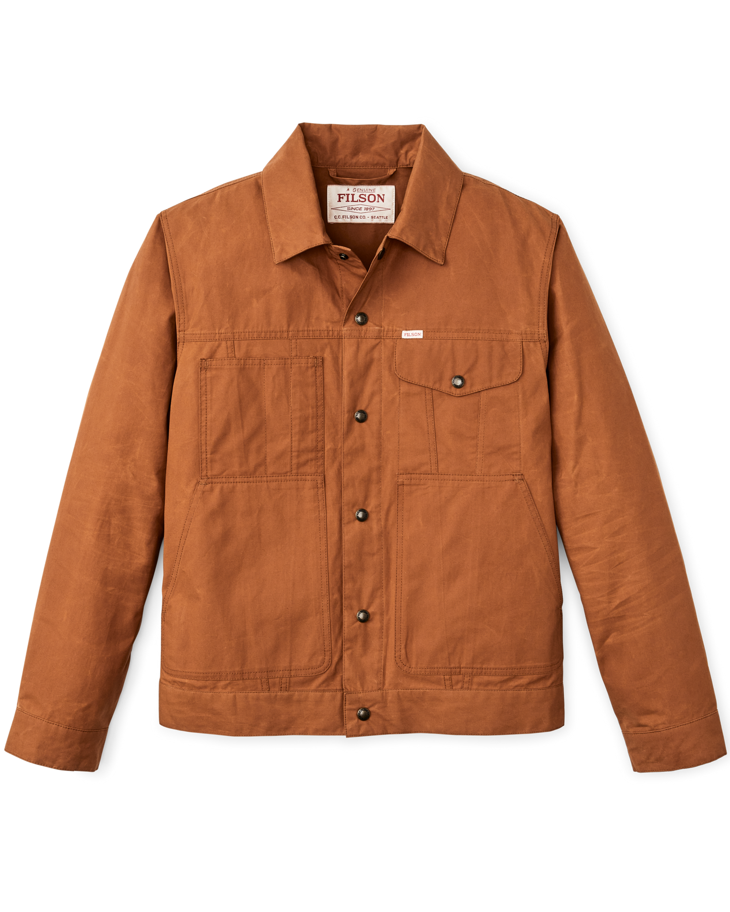 Dry Wax Short Cruiser Jacket - Bourbon