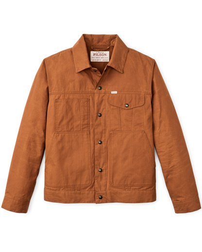 Dry Wax Short Cruiser Jacket - Bourbon