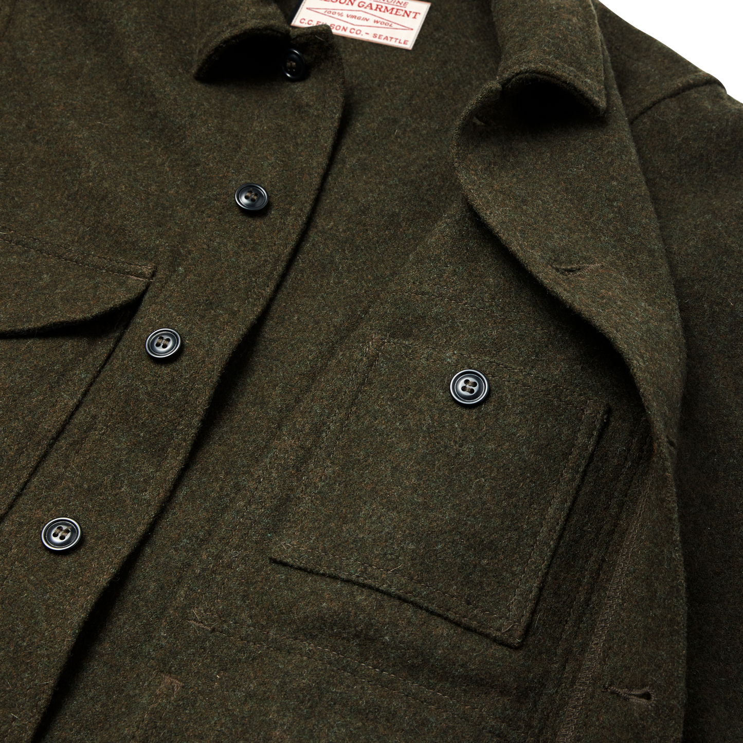 Mackinaw Wool Cruiser Jacket - Forest Green