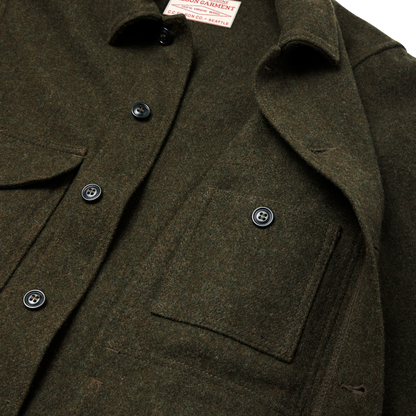 Mackinaw Wool Cruiser Jacket - Forest Green