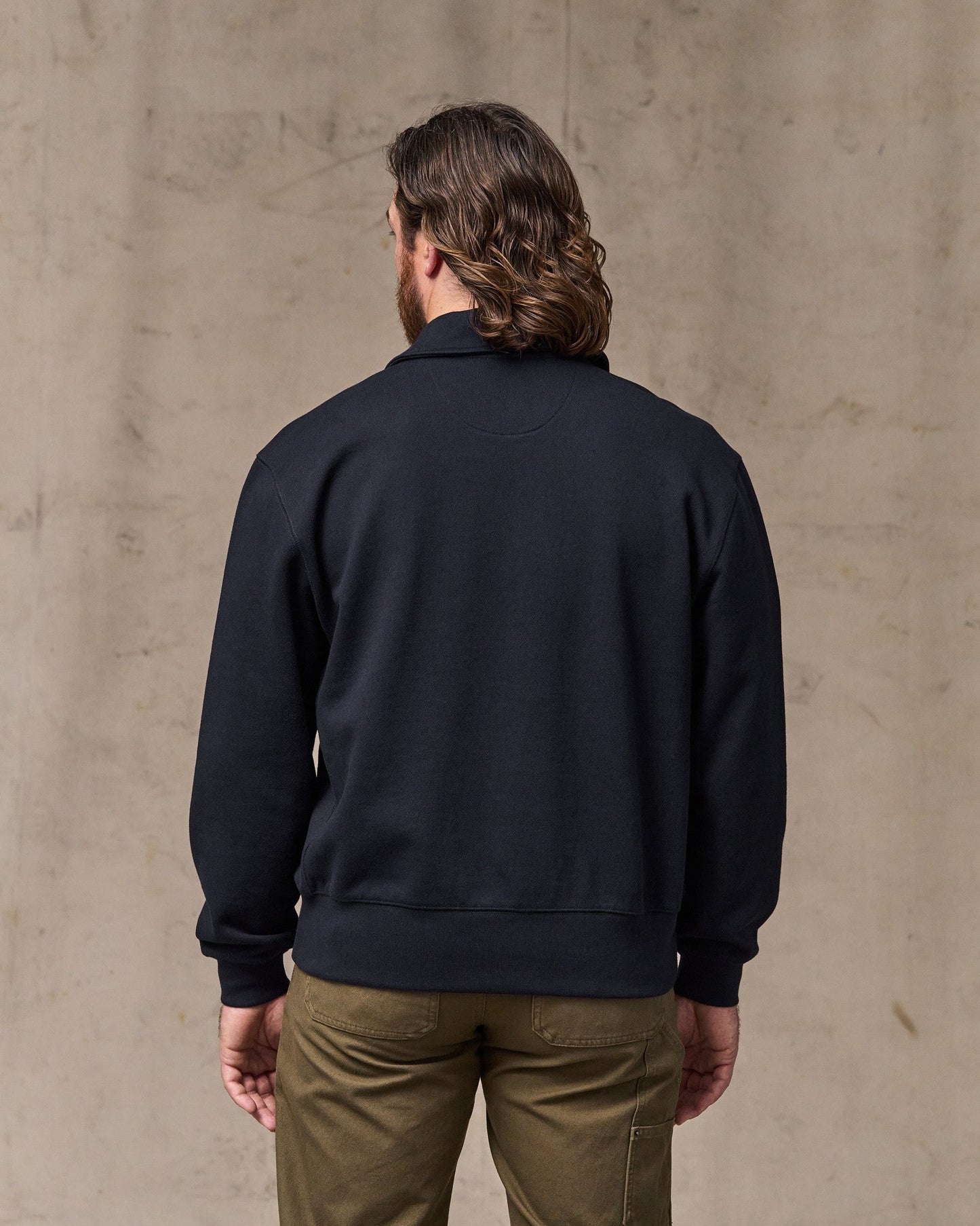 14-oz. Heritage Fleece Quarter Zip - Dark Indigo