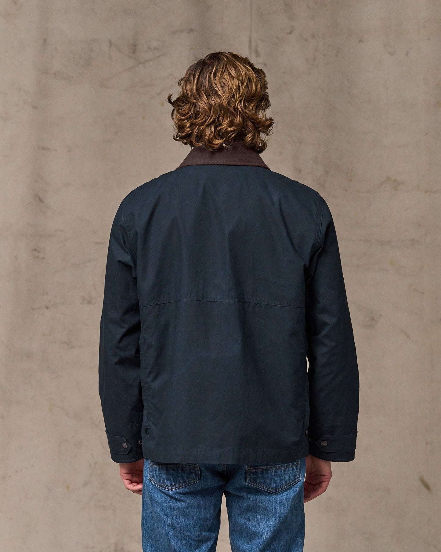 Dry Wax Short Field Jacket - Navy