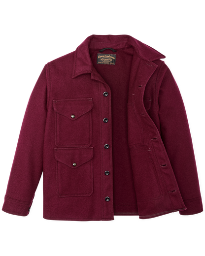 1940s Mackinaw Wool Cruiser Jacket - Wine