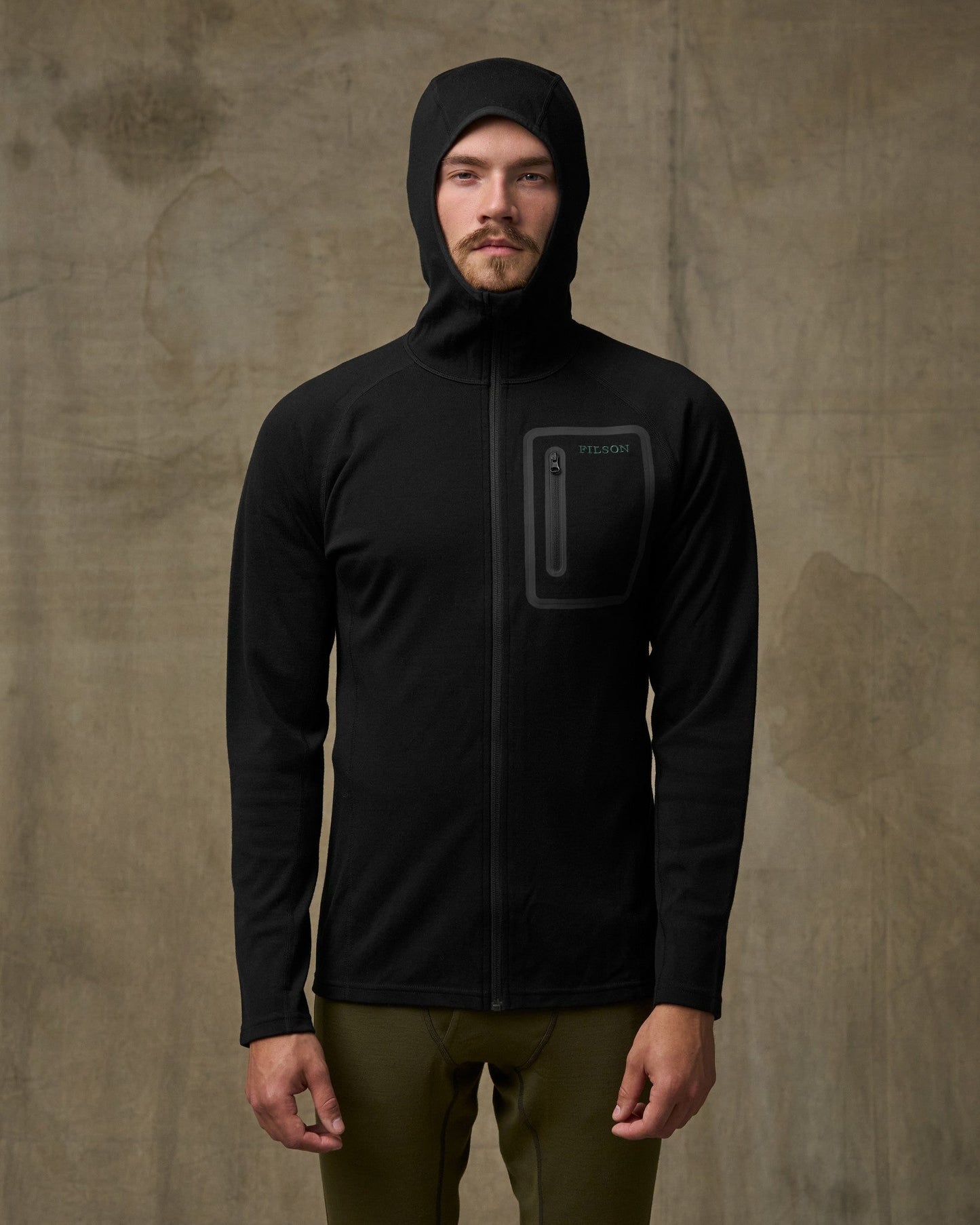 400g Merino Wool Hoodie - Black