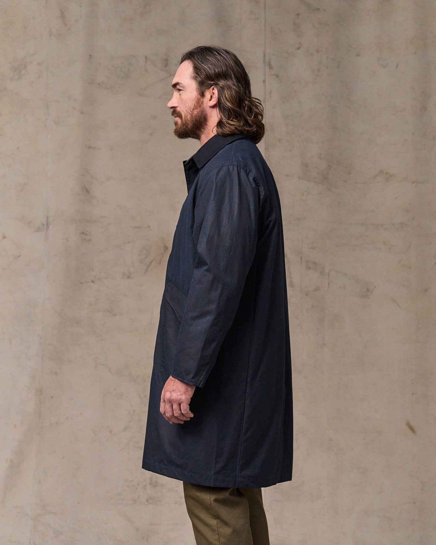 Cover Cloth Trench Coat - Harbor Blue