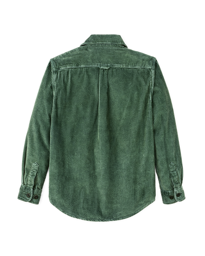 6-wale Corduroy Shirt - Seabed Green