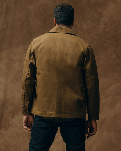 Lined Tin Cloth Cruiser Jacket - Dark Tan
