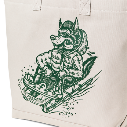 Kyler Martz Graphic Utility Tote - Twine / Wolf