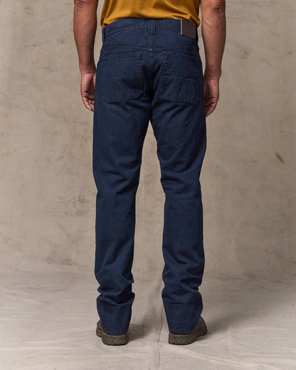 Dry Tin Cloth 5-pocket Pants - Indigo