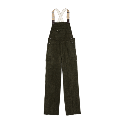 Mackinaw Wool Bibs - Forest Green