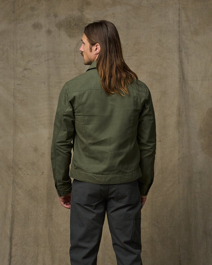 Dry Wax Short Cruiser Jacket - Olive