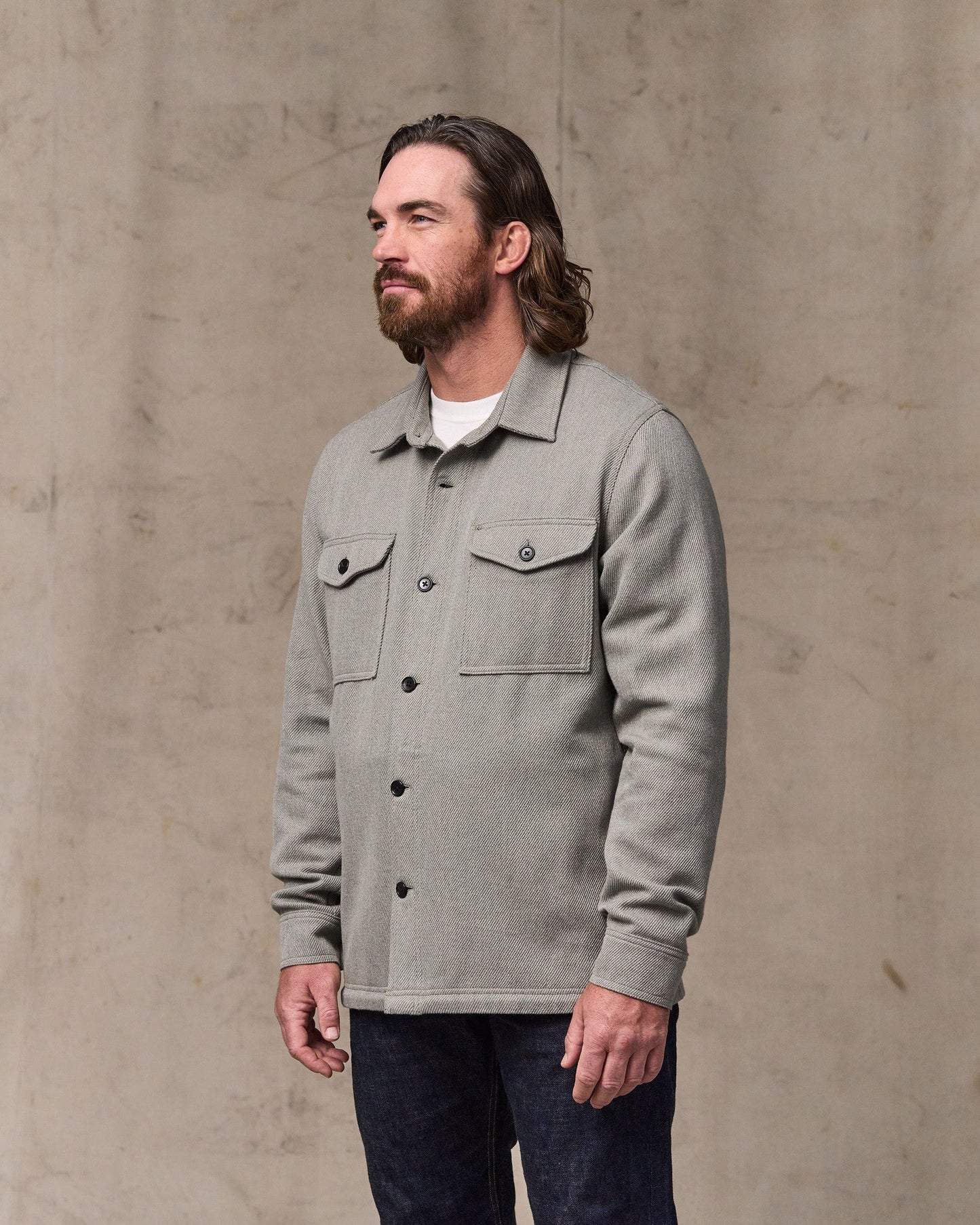 Deer Island Jac-Shirt - Heather Natural