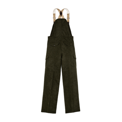 Mackinaw Wool Bibs - Forest Green