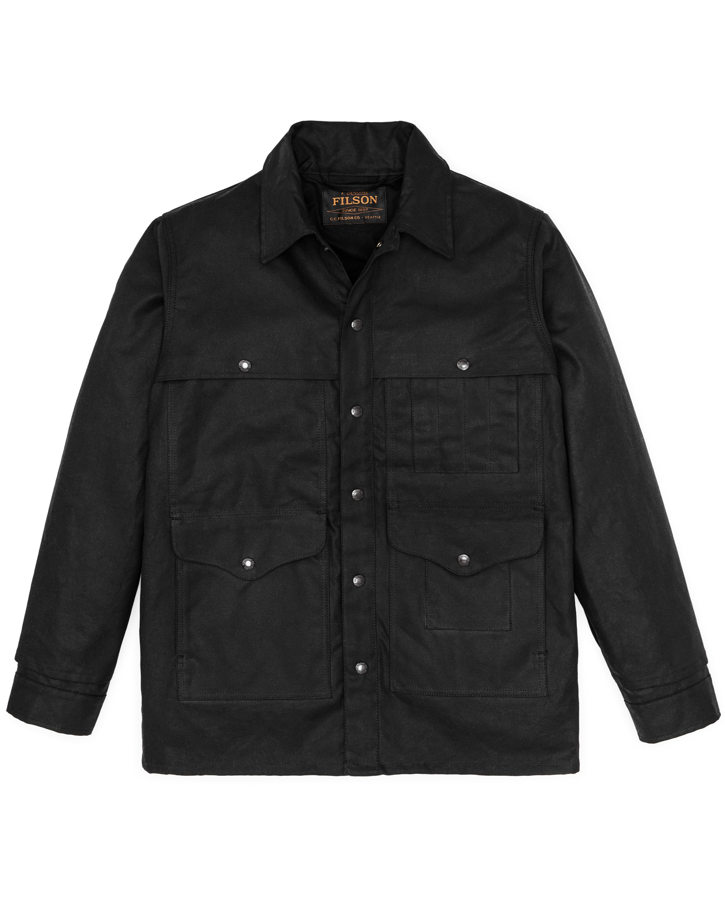 Lined Tin Cloth Cruiser Jacket - Black