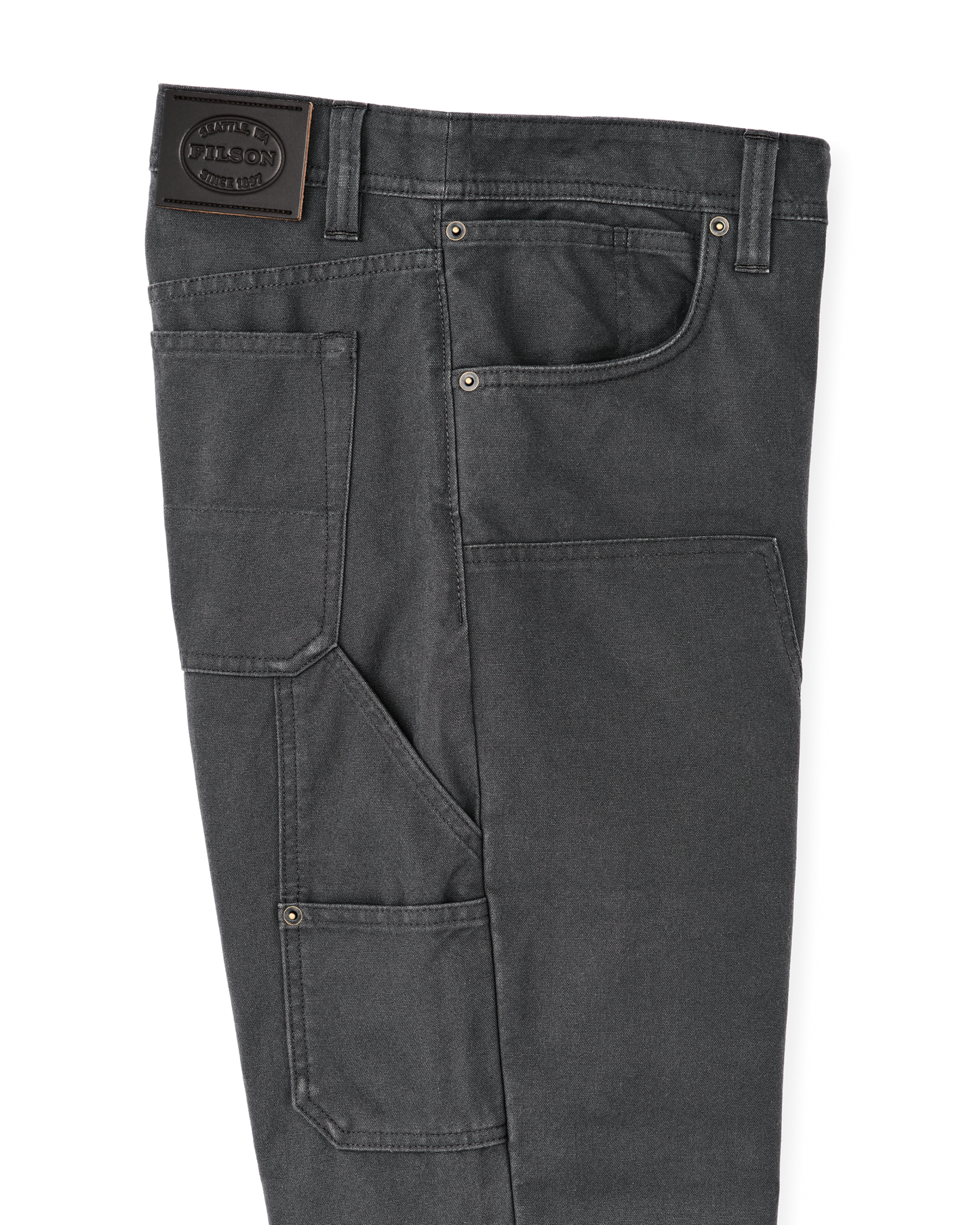 Dry Tin Double Front Pants - Raven