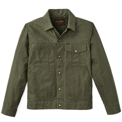 Dry Wax Short Cruiser Jacket - Olive