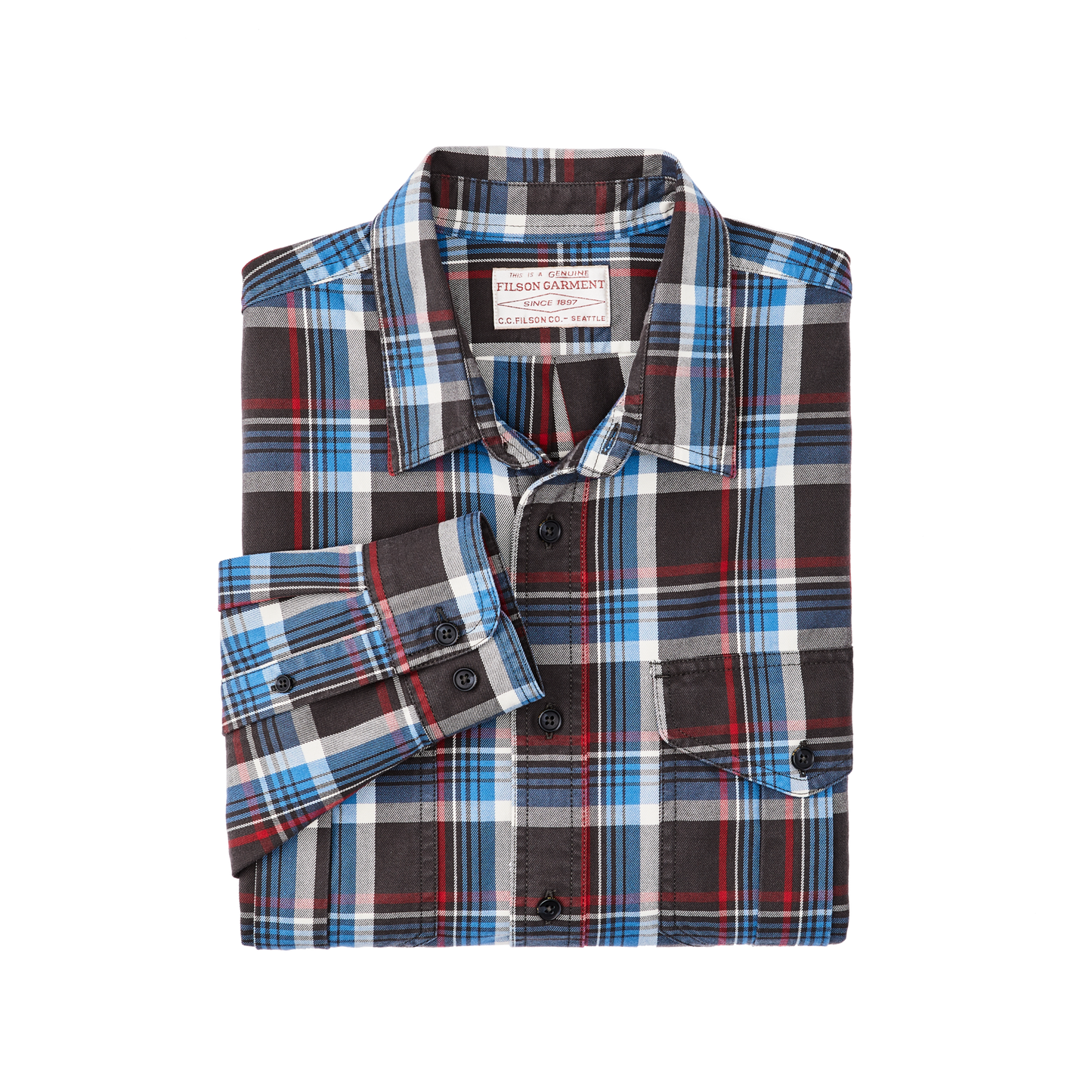 Lightweight Alaskan Guide Shirt - Glacier Blue Plaid