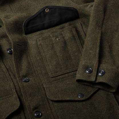 Mackinaw Wool Cruiser Jacket - Forest Green