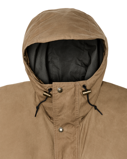 Dry Wax Omak Coat - Dark Beige