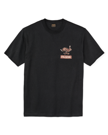 Hare Chase Graphic T-shirt - Black / Hare Chase