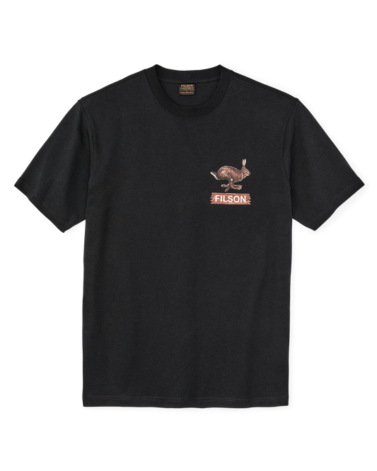 Hare Chase Graphic T-shirt - Black / Hare Chase