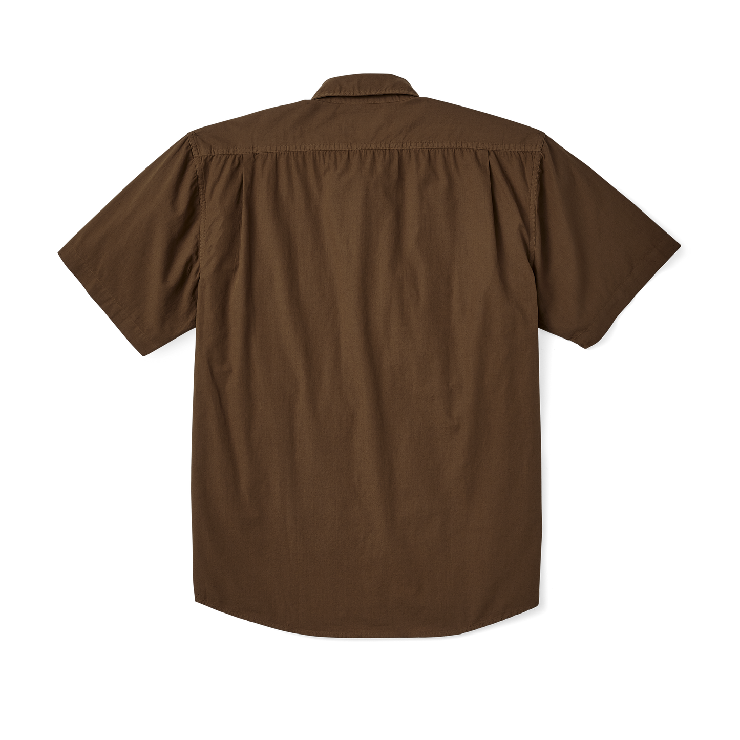 Filson's Washed Short Sleeve Feather Cloth Shirt - Lab Brown
