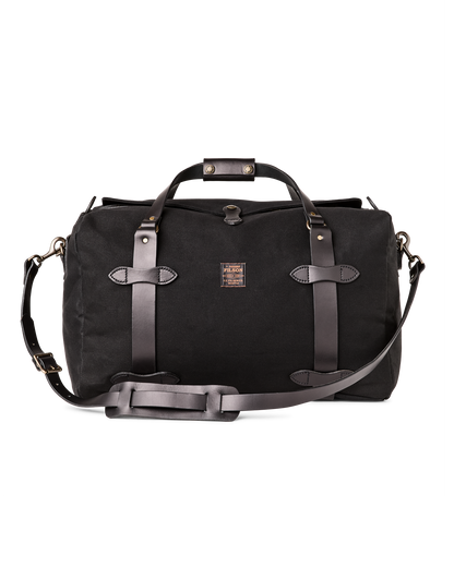 Medium Rugged Twill Duffle Bag - Black