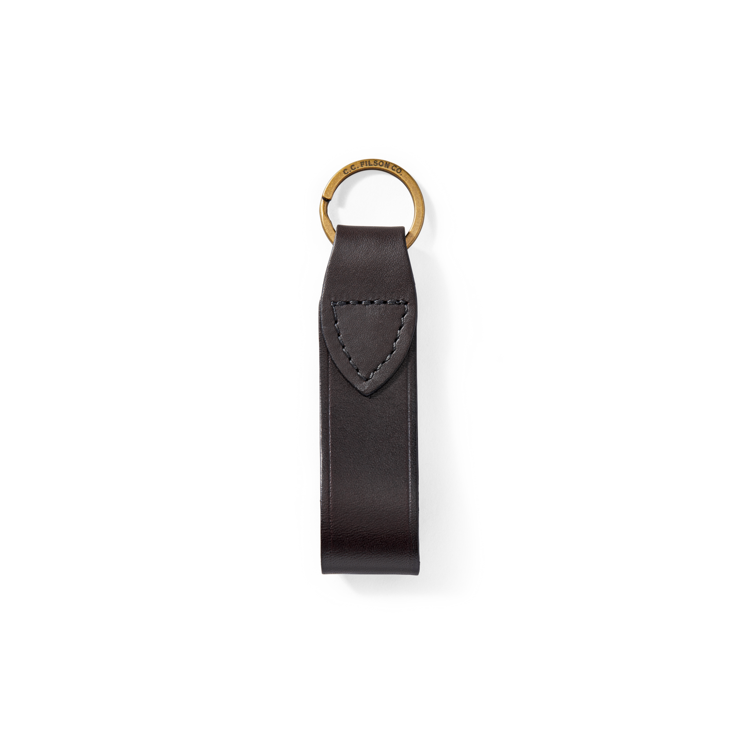 Bridle Leather Key Chain - Brown Leather