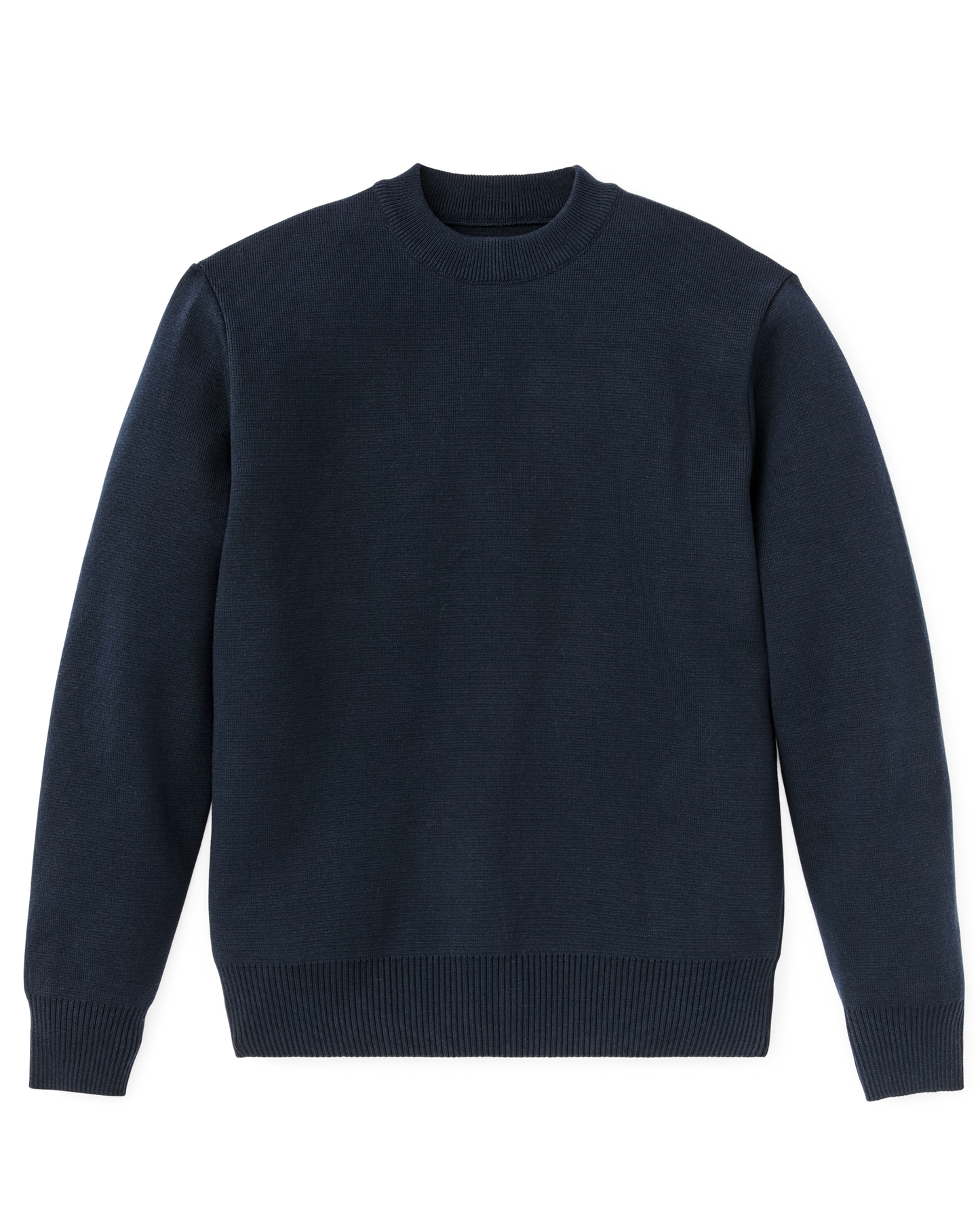 Cotton Crewneck Guide Sweater - Dark Navy