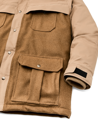 Filson X Crescent Down Works Parka - Dark Tan / Tan