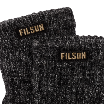 Full Finger Knit Gloves  - Charcoal