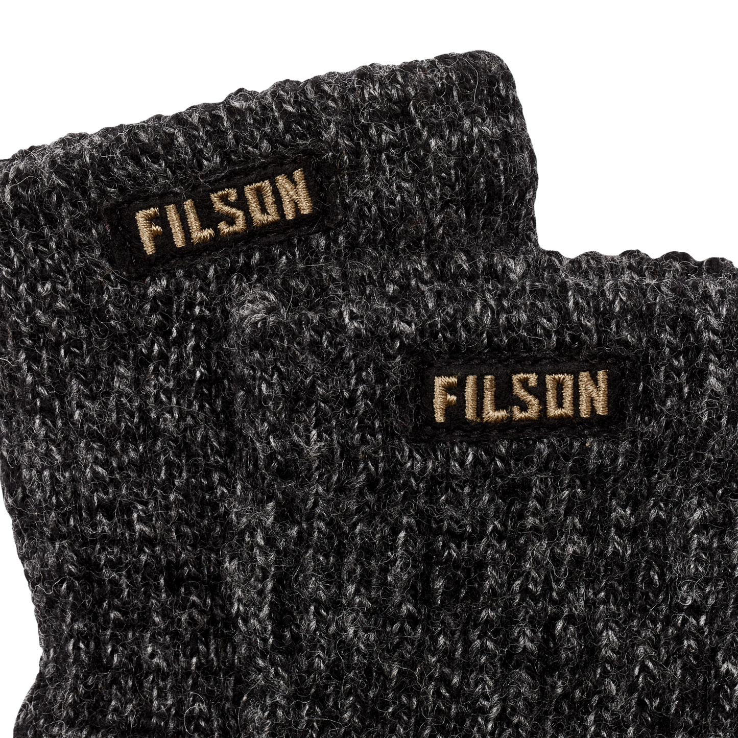 Fingerless Knit Gloves - Charcoal