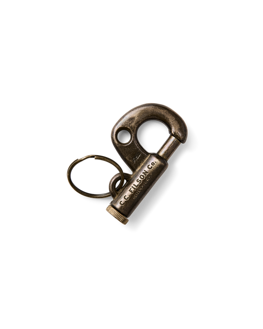 Coal Iron Forge Brass Piston Key Hook - Brass