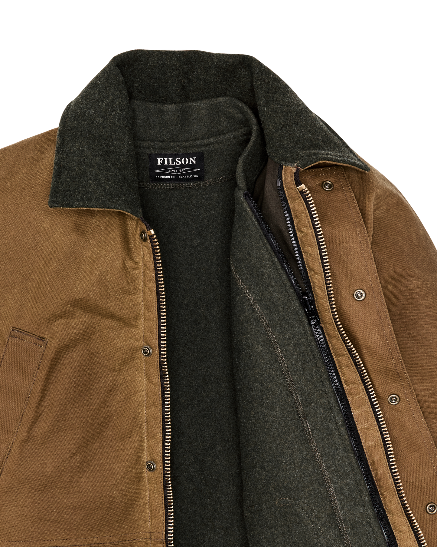 Lined Tin Cloth Field Jacket - Dark Tan