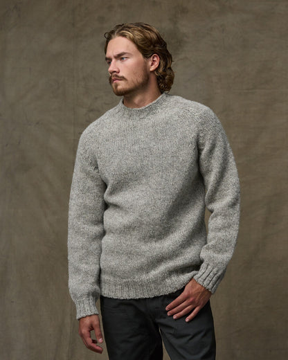 Heritage 3-gauge Wool Sweater - Oat Heather