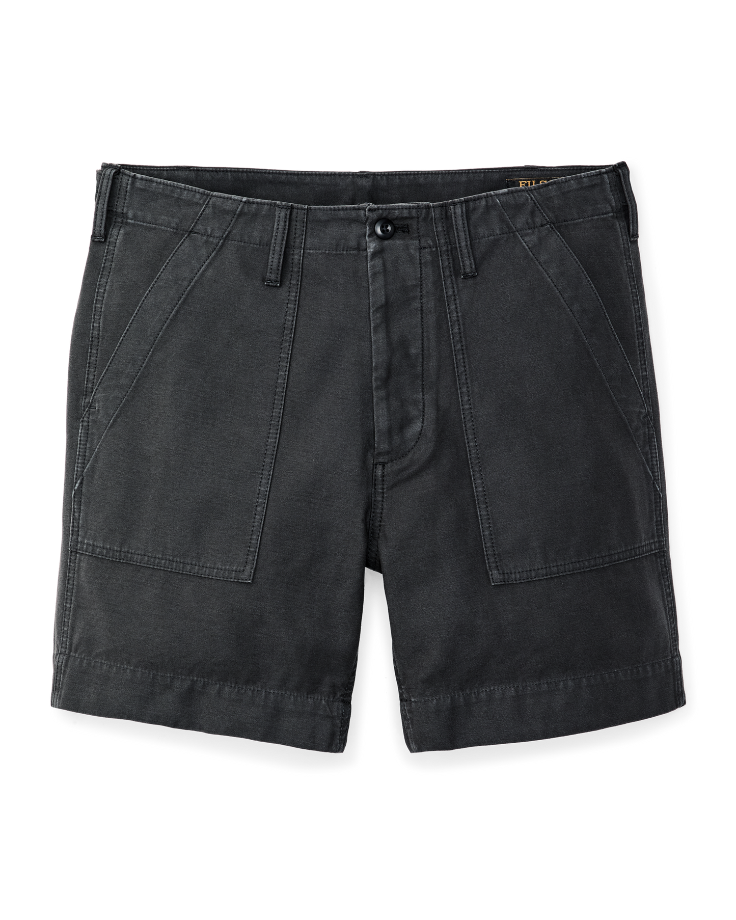 Field Supply Shorts - Washed Faded Black