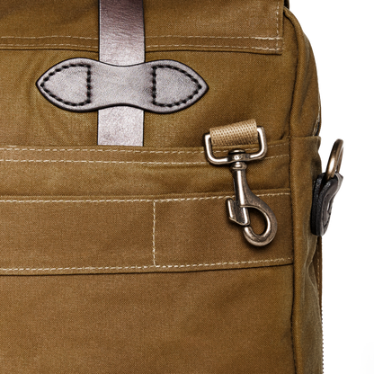 24 Hour Tin Cloth Briefcase - Dark Tan