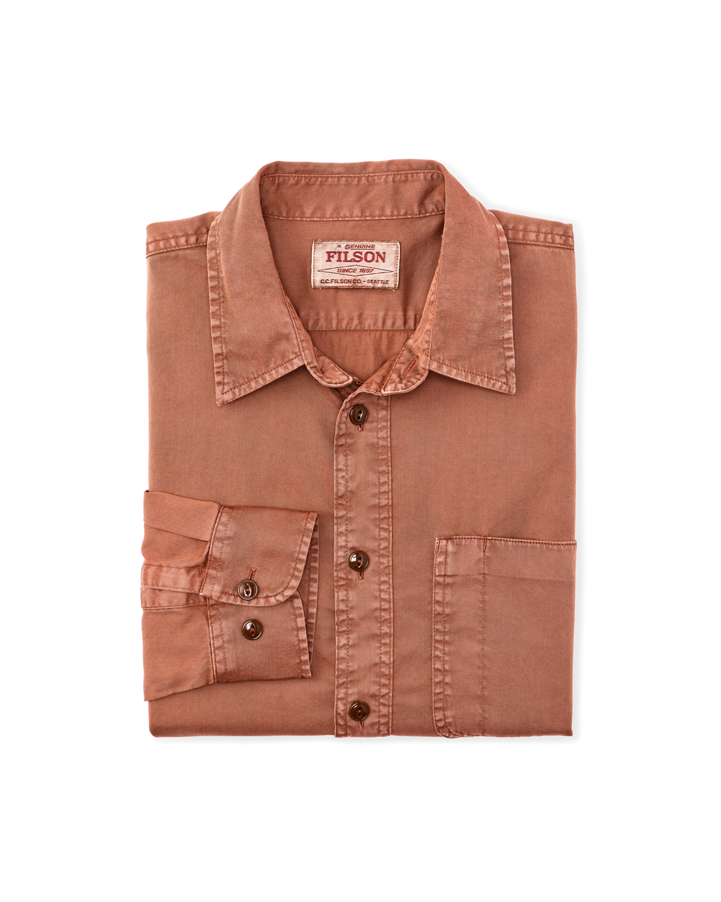 4.5-oz. Twill Shirt - Copper Brown
