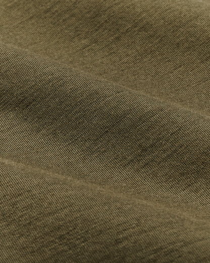 210g Merino Wool Short Sleeve Crewneck T-Shirt - Dark Olive