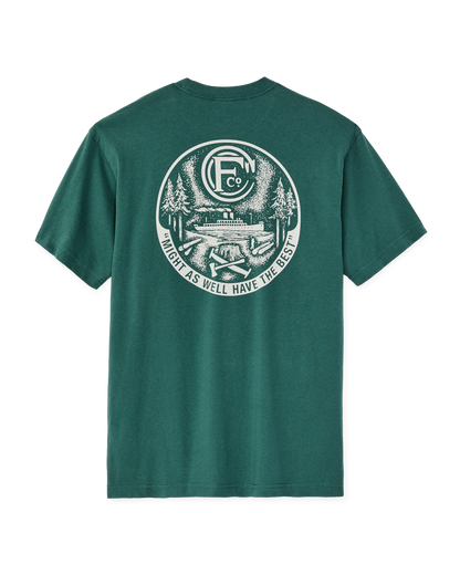 Forestry Graphic T-Shirt - Mallard Green